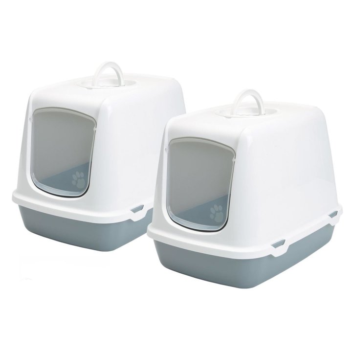 2er Sparpack Katzentoilette Haubentoilette OSCAR 50 x 37 x 39 cm (14,99 € pro 1 Stück)